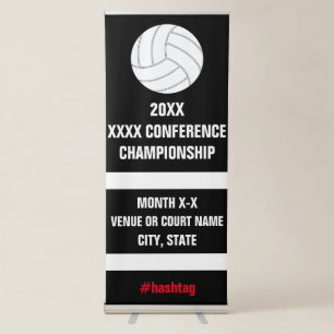 Volleyball Team Conference Championship Tournament Retractable Banner