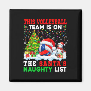 Volleyball Team Is On Santa's Xmas Naughty List Fu Magnet