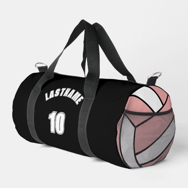 Volleyball Team Name Custom Sports Duffle Bag (Right Corner)