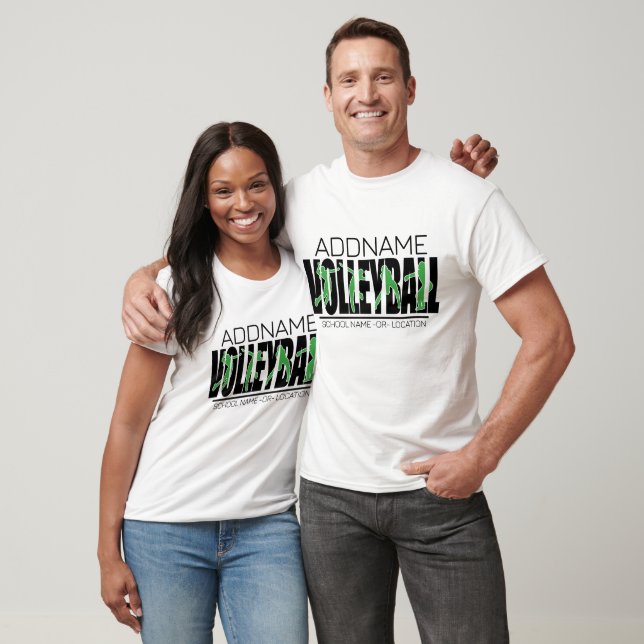 Volleyball Team Player ADD NAME School Top Athlete (Unisex)