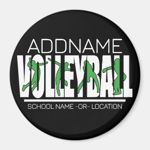 Volleyball Team Player ADD NAME School Top Athlete Magnet
