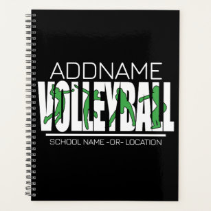 Volleyball Team Player ADD NAME School Top Athlete Planner