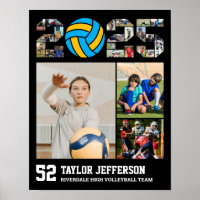 Volleyball Team Senior Class of 2025 Photo Collage