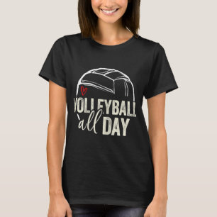 Volleyball Teen Girl Women Volleyball Graphic Voll T-Shirt