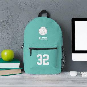 Volleyball Themed Personalised  Printed Backpack