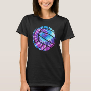 Volleyball Tie Dye Blue Purple Teenage Girls Teen  T-Shirt