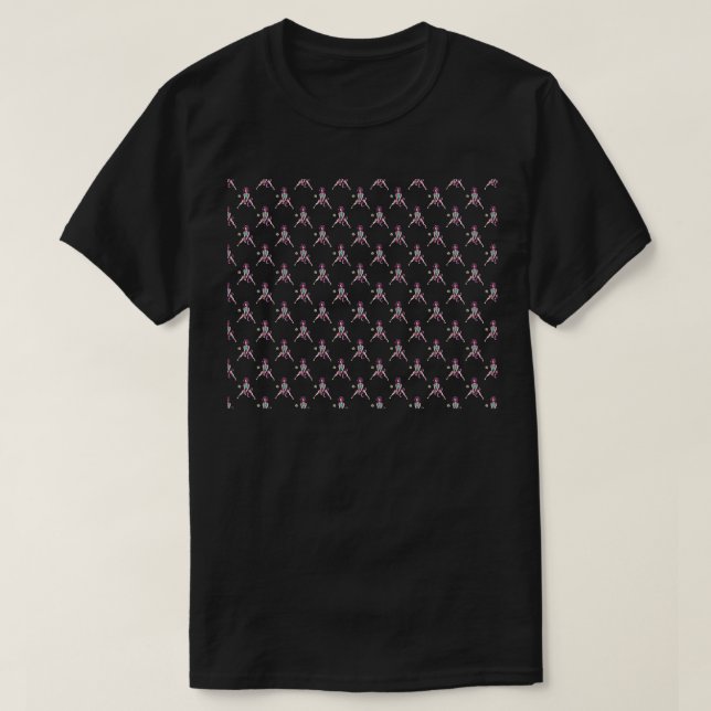 Volleyball Unicorn Pattern T-Shirt (Design Front)