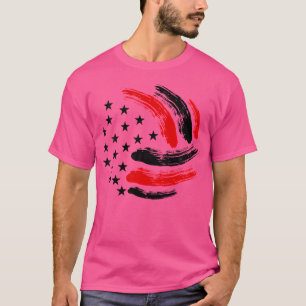 Volleyball Us American Flag-Beach Volleyball Lover T-Shirt