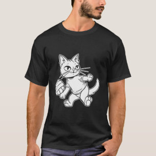 Volleyball Vball Beach Volleyball Cat T-Shirt