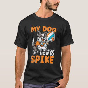 Volleyball Vball Beach Volleyball Dog T-Shirt