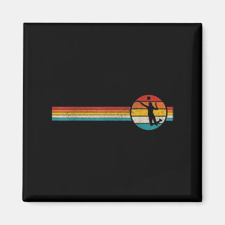 Volleyball Vintage Retro Sports Volleyball Player  Magnet