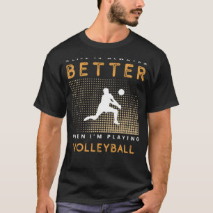 Volleyball Vitality: Spiking Joy into Lifes Game! T-Shirt