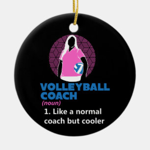 Volleyball - Volleyball Coach Definition Ceramic Tree Decoration