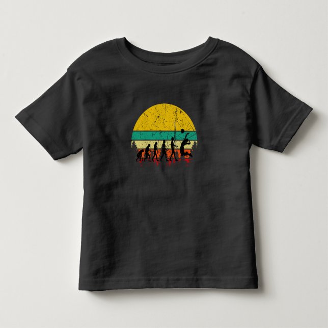 Volleyball - Volleyball Player Evolution Toddler T-Shirt (Front)