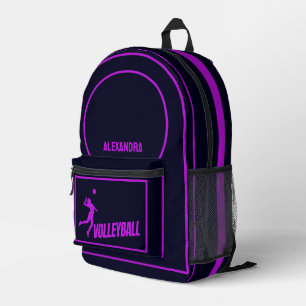 Volleyball, Volleyball player girl, Birthday gift Printed Backpack
