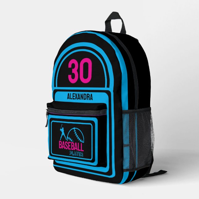 Volleyball, Volleyball player girl, Birthday gift Printed Backpack (Back Corner Right)