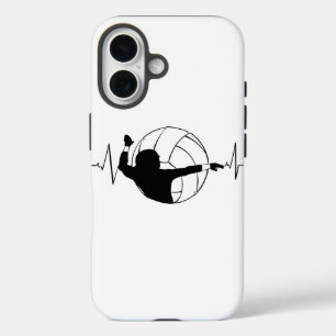 Volleyball - Volleyball Player Heartbeat iPhone 16 Case