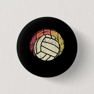 Volleyball Volleyball-Player Retro 3 Cm Round Badge