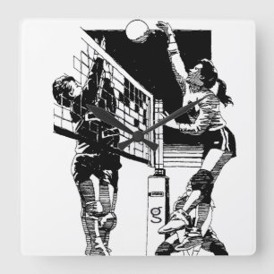 Volleyball Wall Clock