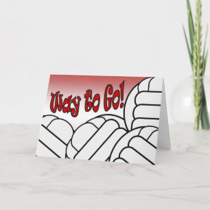 Volleyball - Way to Go! Congrats! Awesome! Card