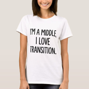 Volleyball White Lie Middle Who Loves Transition T-Shirt