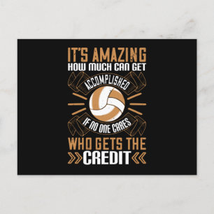 Volleyball - Who Gets The Credit? Postcard