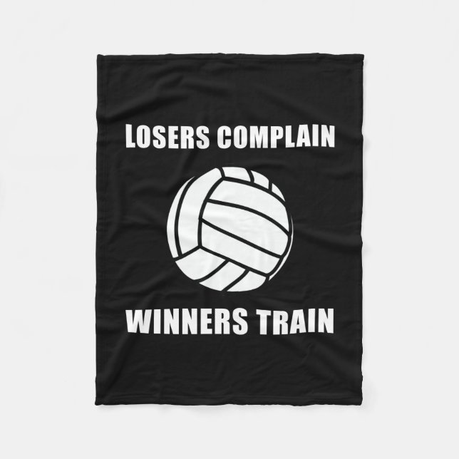 Volleyball Winners Train Fleece Blanket (Front)