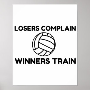 VOLLEYBALL WINNERS TRAIN POSTER