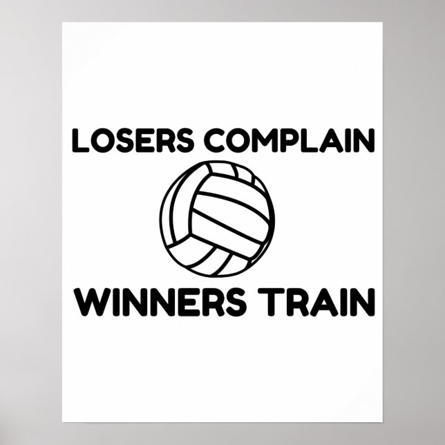 VOLLEYBALL WINNERS TRAIN POSTER (Front)