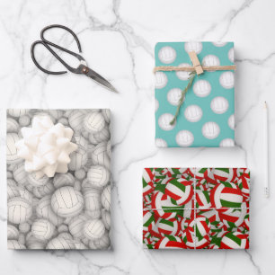 volleyballs pattern Christmas or any occasion Wrapping Paper Sheet