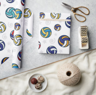 Volleyballs  wrapping paper