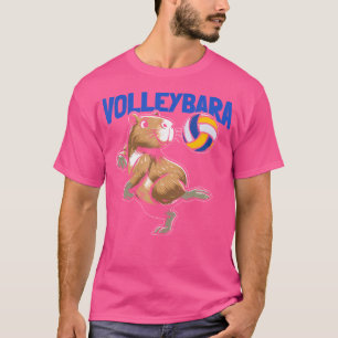 Volleybara Volleyball Vball Beach Capybara T-Shirt