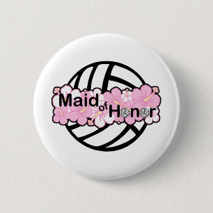 VolleyBride Maid of Honour 6 Cm Round Badge