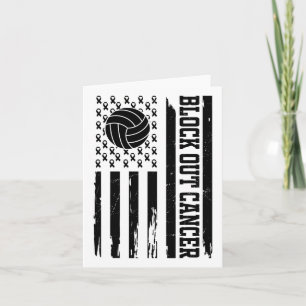 Volleybyll Breast Cancer Awareness Block Out Cance Card