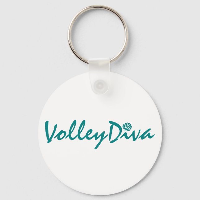 VolleyChick Diva Key Ring (Front)