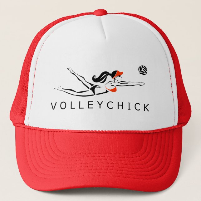 VolleyChick DiveChick 2010 Trucker Hat (Front)