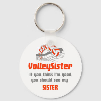 VolleyChick Family You should see Sister/sister Key Ring