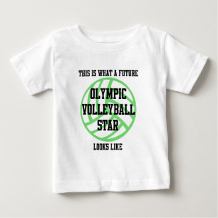 VolleyChick VolleyBaby Future Olympic Volleyball Baby T-Shirt
