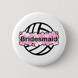 VolleyChick VolleyBride 6 Cm Round Badge