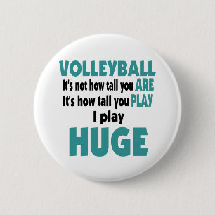 VolleyChick's Huge 6 Cm Round Badge