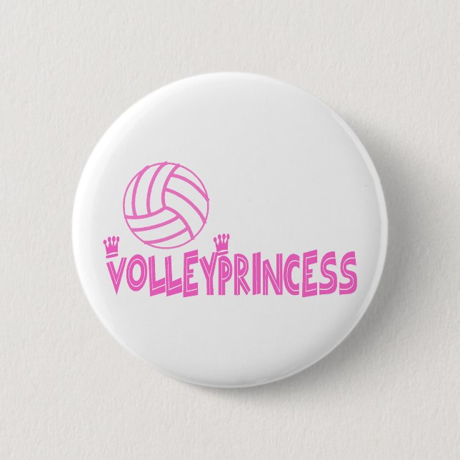 VolleyChick's Princess 6 Cm Round Badge (Front)