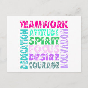 VolleyChick's Teamwork Postcard