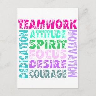 VolleyChick's Teamwork Postcard