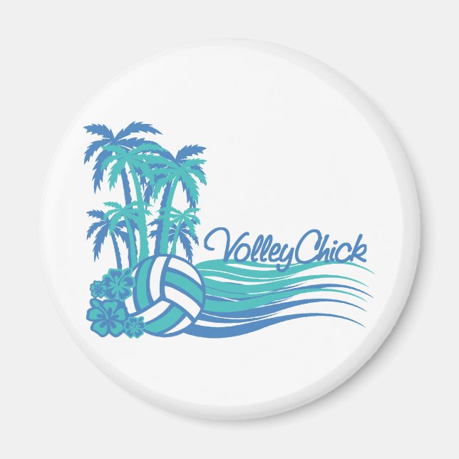 VolleyChickWaver Magnet (Front)
