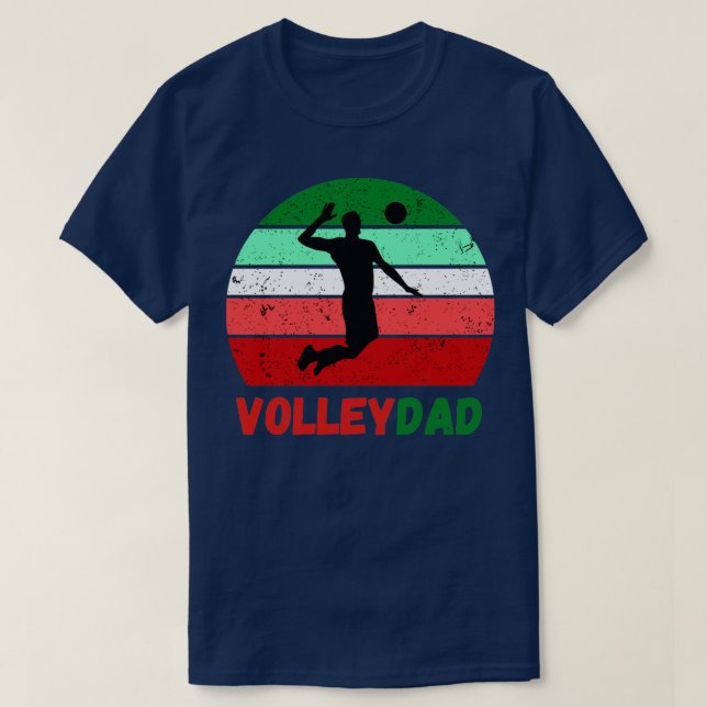 VolleyDad Volleyball Father 1 T-Shirt (Design Front)
