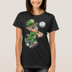 Volleyll Leprechaun St. Patrick's Day Funny Player T-Shirt