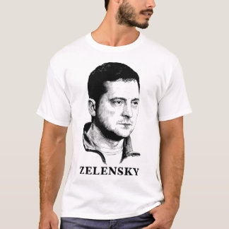 Volodymyr Zelensky Art Ukraina   T-Shirt