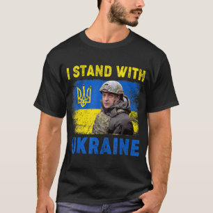 Volodymyr Zelensky I Stand With Ukraine Ukrainian T-Shirt