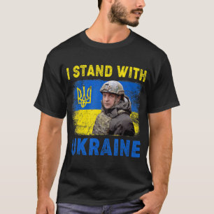 Volodymyr Zelensky I Stand With Ukraine Ukrainian  T-Shirt