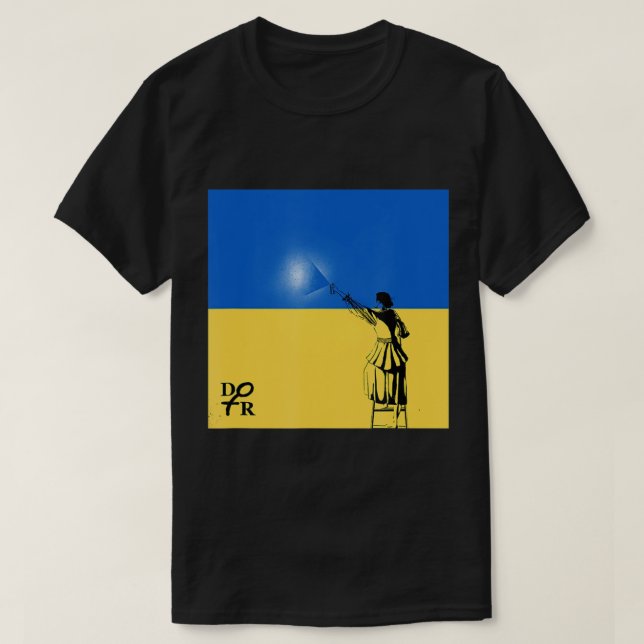 Volodymyr Zelensky President Ukraine Flag Spray Pa T-Shirt (Design Front)